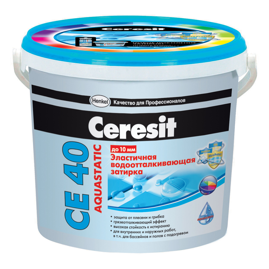 Затирка Ceresit CE A 40, эластичная, водоотталкивающая .